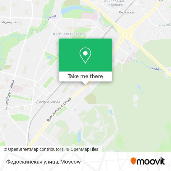 Федоскинская улица map