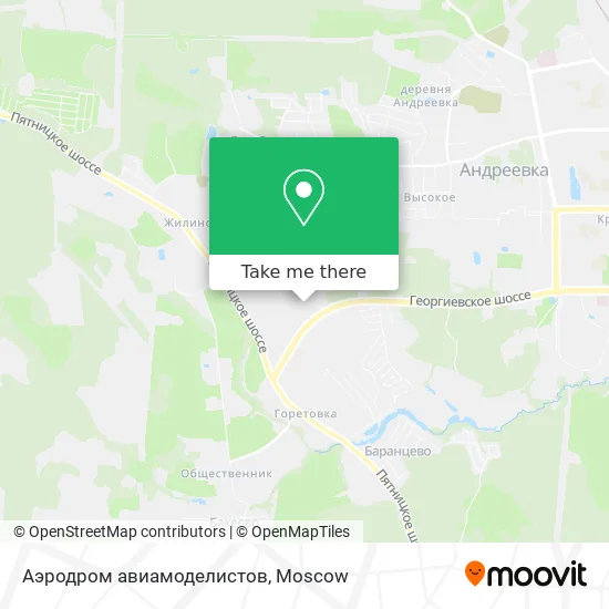 Аэродром авиамоделистов map
