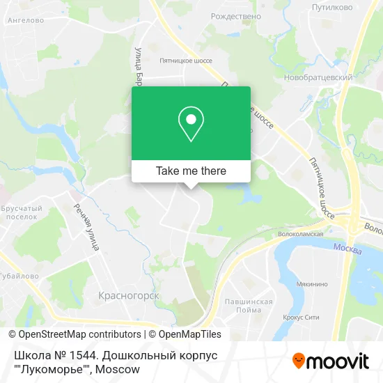 Школа № 1544. Дошкольный корпус ""Лукоморье"" map