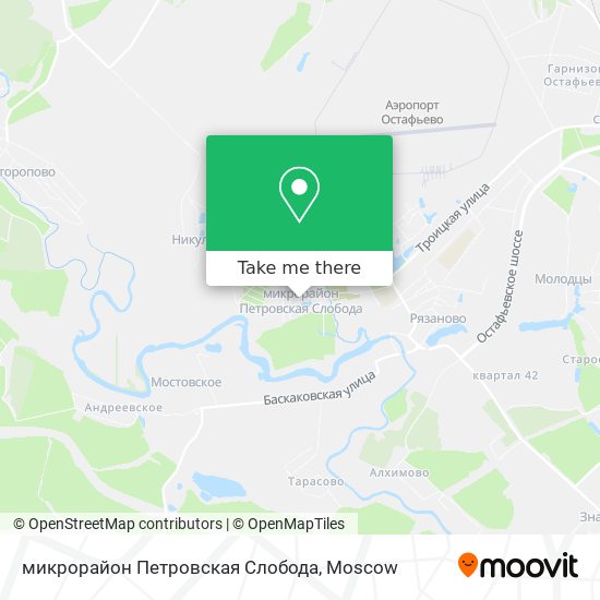 микрорайон Петровская Слобода map