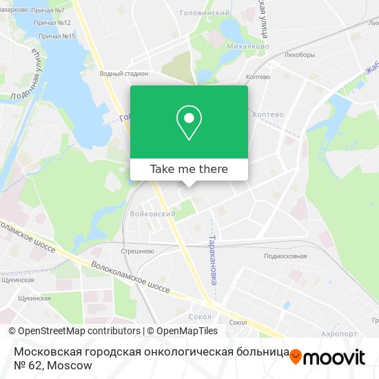 Московская городская онкологическая больница № 62 map