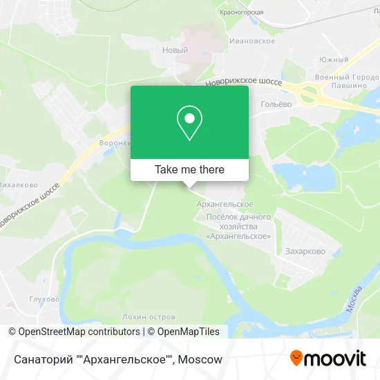 Санаторий ""Архангельское"" map