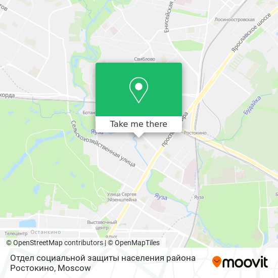 Отдел социальной защиты населения района Ростокино map