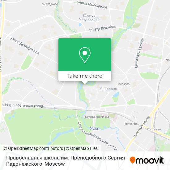 Православная школа им. Преподобного Сергия Радонежского map