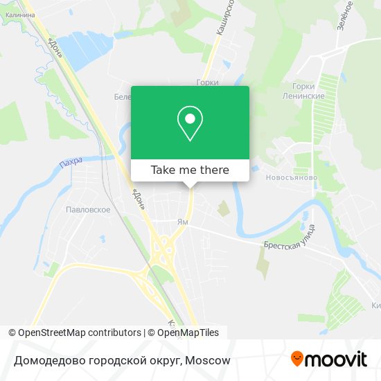 Домодедово городской округ map