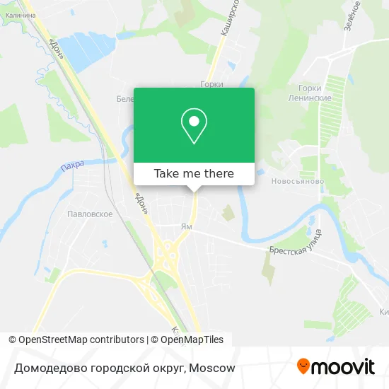 Домодедово городской округ map