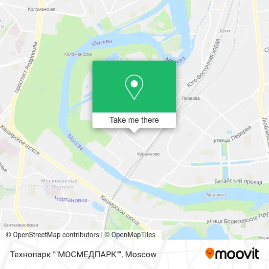 Технопарк ""МОСМЕДПАРК"" map