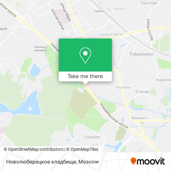 Новолюберецкое кладбище map