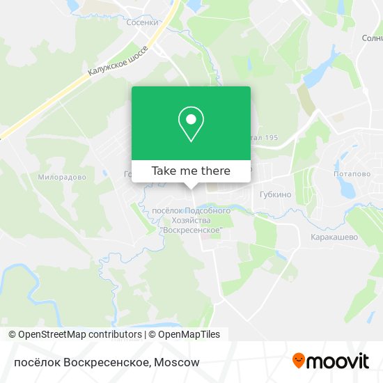 посёлок Воскресенское map