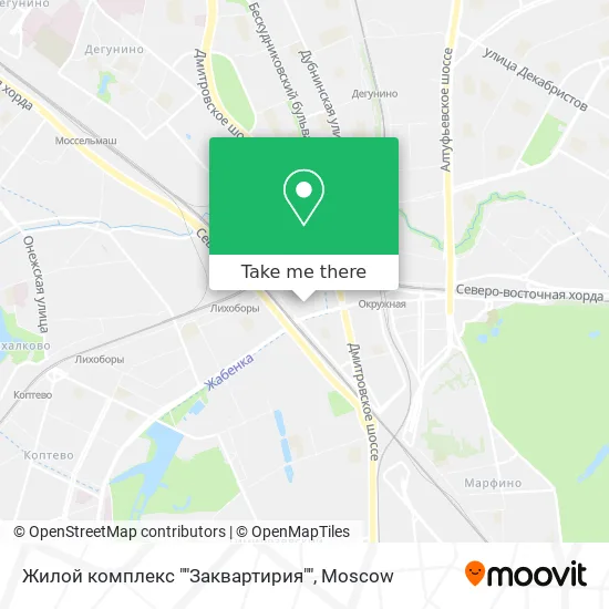 Жилой комплекс ""Заквартирия"" map