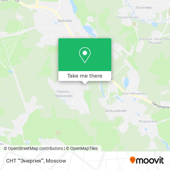 СНТ ""Энергия"" map