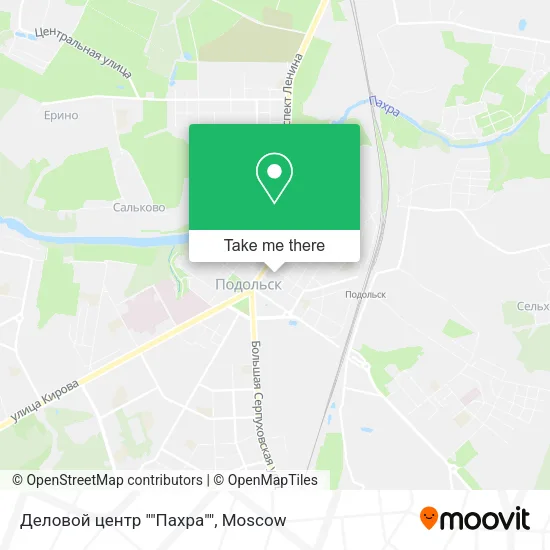 Деловой центр ""Пахра"" map