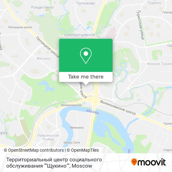 Территориальный центр социального обслуживания ""Щукино"" map