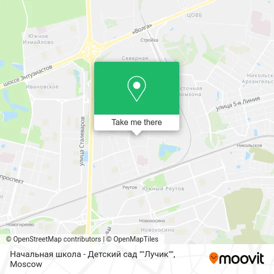 Начальная школа - Детский сад ""Лучик"" map