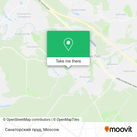 Санаторский пруд map
