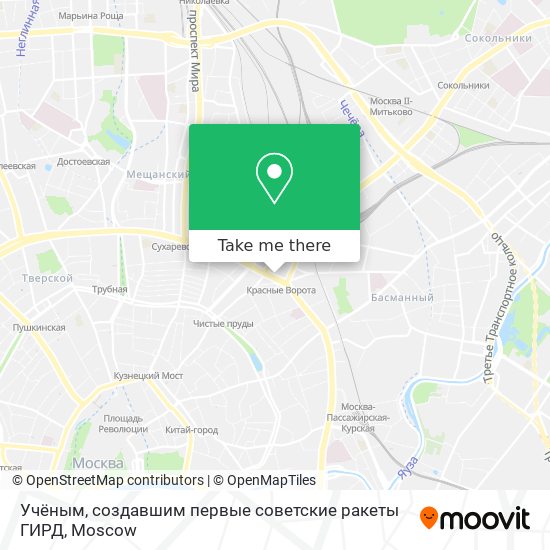 Учёным, создавшим первые советские ракеты ГИРД map