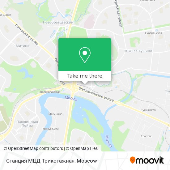 Станция МЦД Трикотажная map