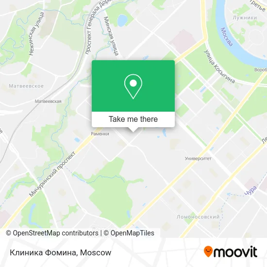 Клиника Фомина map
