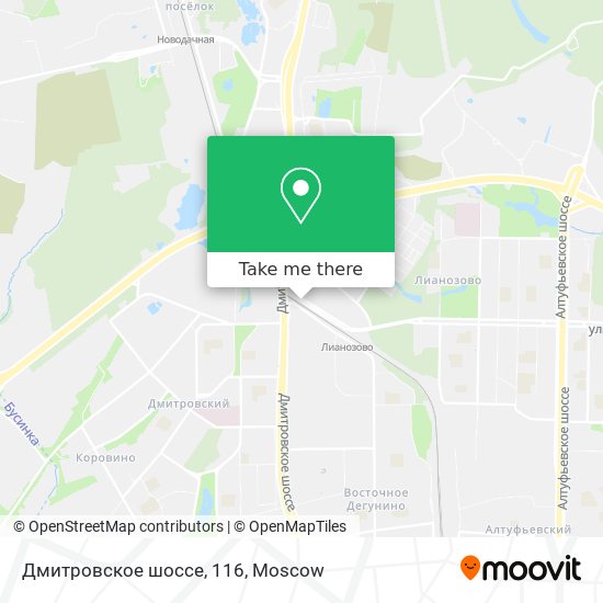 Дмитровское шоссе, 116 map