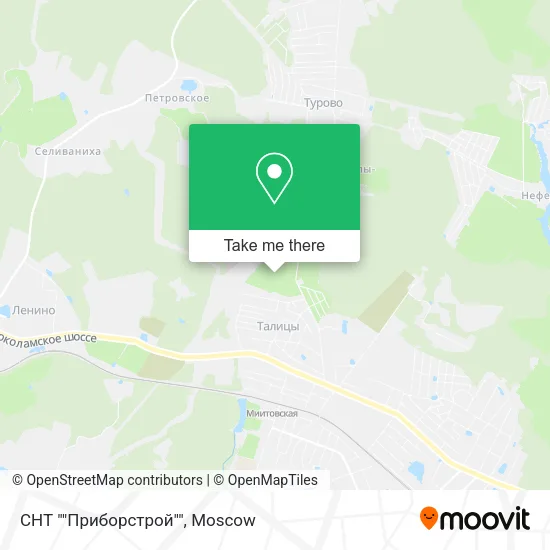 СНТ ""Приборстрой"" map