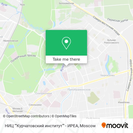 НИЦ ""Курчатовский институт"" - ИРЕА map