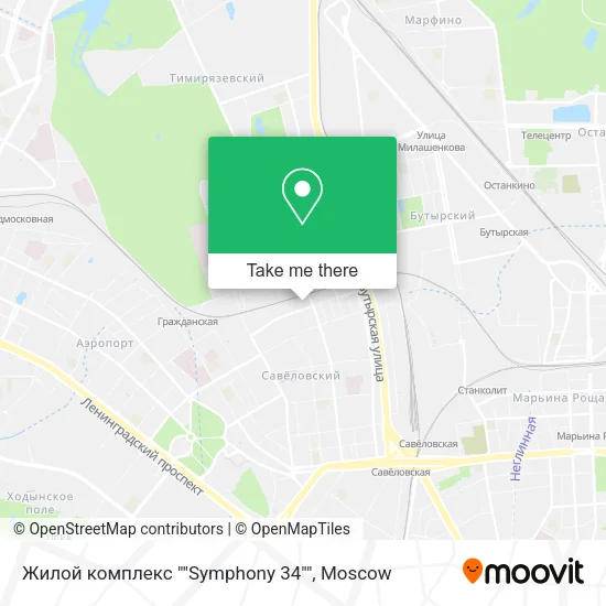 Жилой комплекс ""Symphony 34"" map