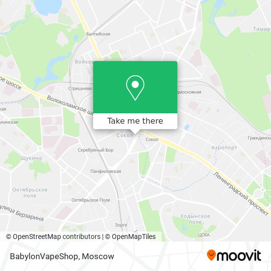 BabylonVapeShop map