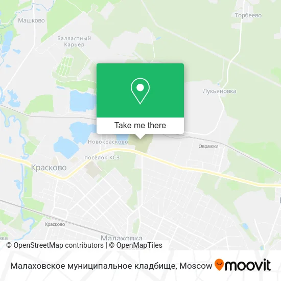 Малаховское муниципальное кладбище map