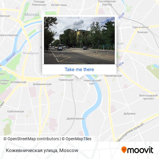 Кожевническая улица map