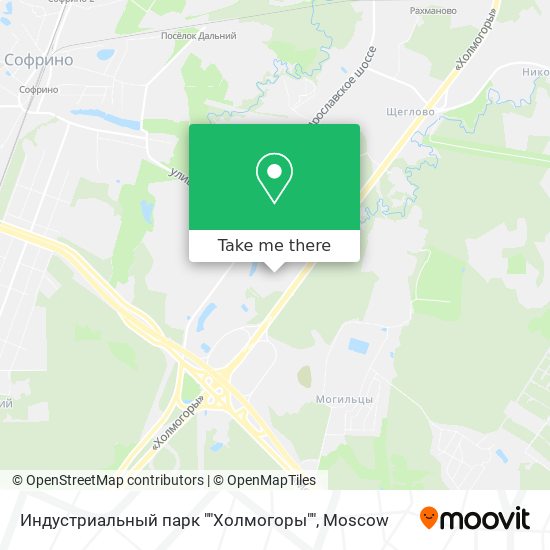 Индустриальный парк ""Холмогоры"" map