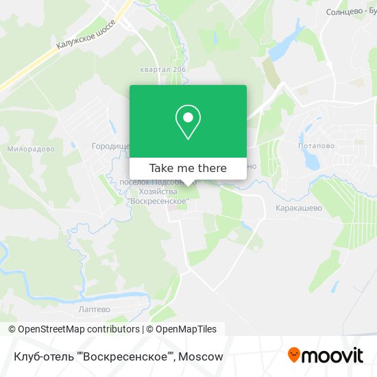 Клуб-отель ""Воскресенское"" map