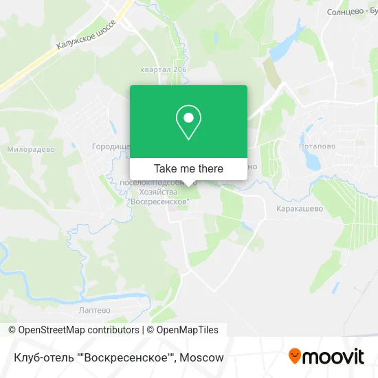 Клуб-отель ""Воскресенское"" map