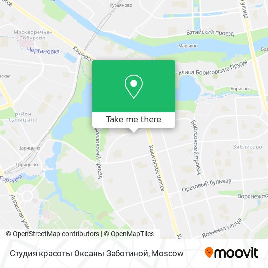 Студия красоты Оксаны Заботиной map