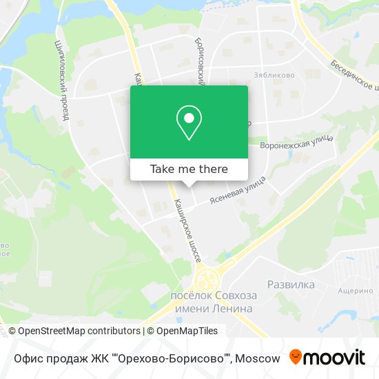 Офис продаж ЖК ""Орехово-Борисово"" map