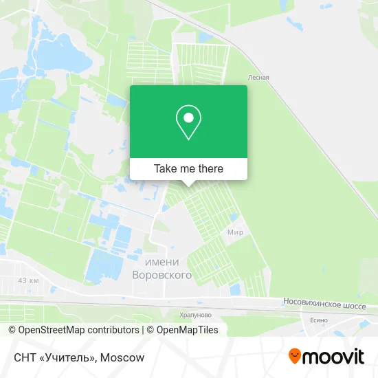 СНТ «Учитель» map