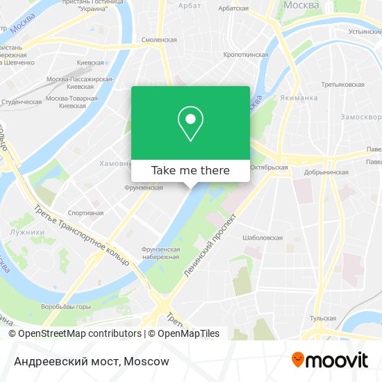 Андреевский мост map