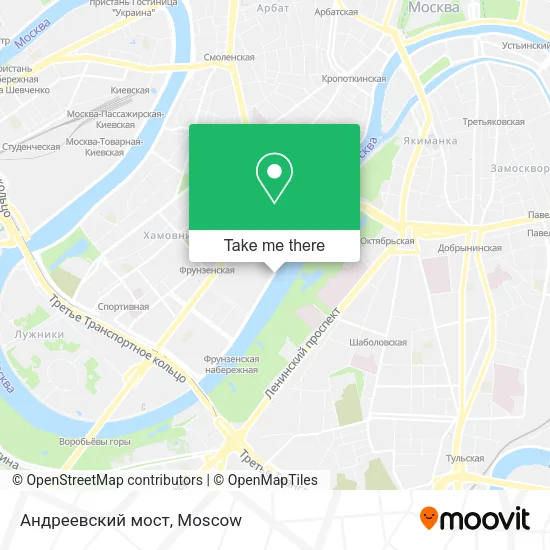 Андреевский мост map