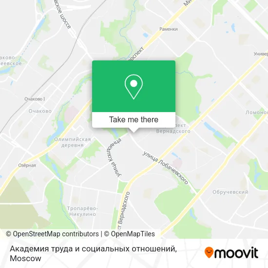 Академия труда и социальных отношений map