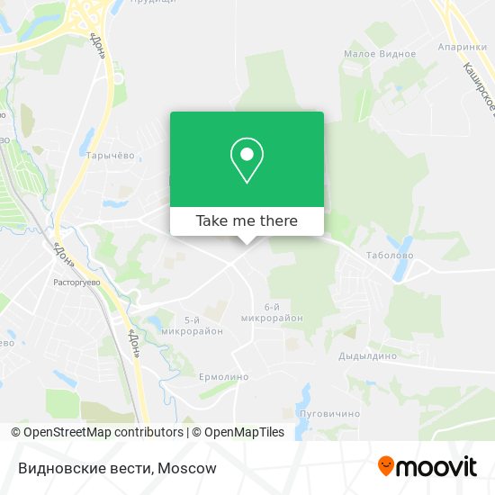 Видновские вести map