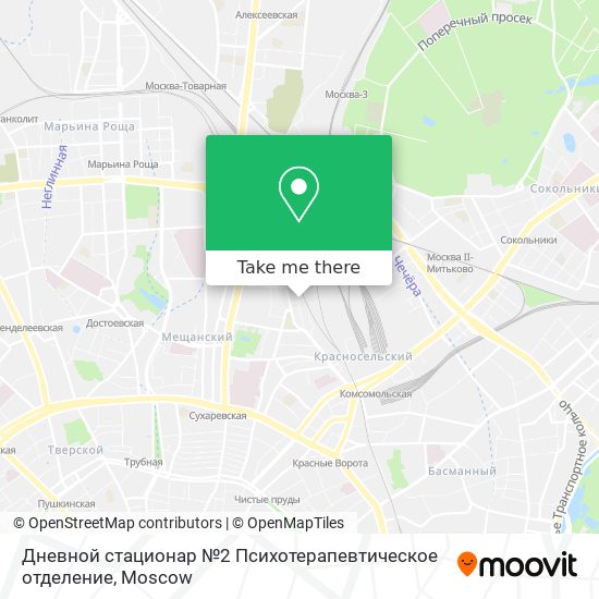 Дневной стационар №2 Психотерапевтическое отделение map