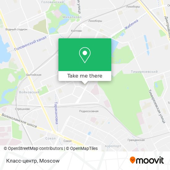 Класс-центр map