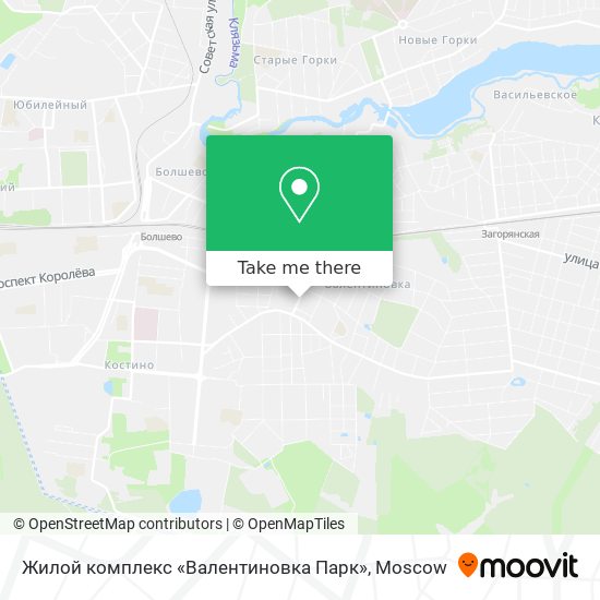 Жилой комплекс «Валентиновка Парк» map