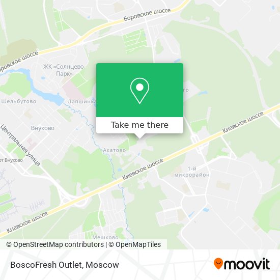 BoscoFresh Outlet map