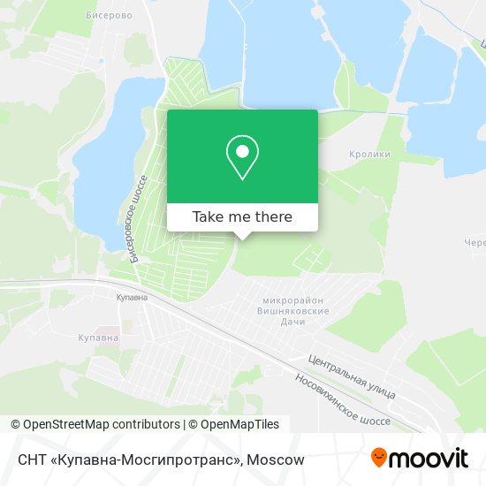 СНТ «Купавна-Мосгипротранс» map