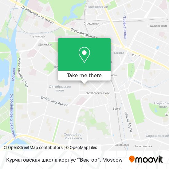 Курчатовская школа корпус ""Вектор"" map