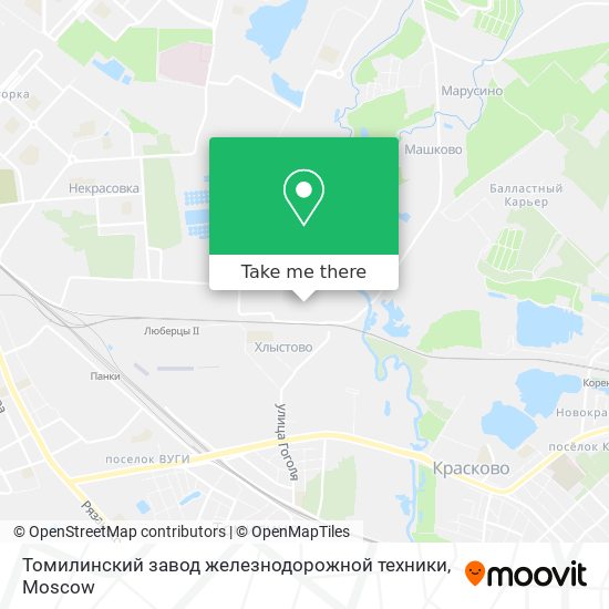 Томилинский завод железнодорожной техники map