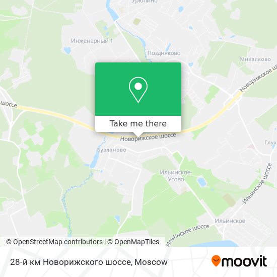 28-й км Новорижского шоссе map