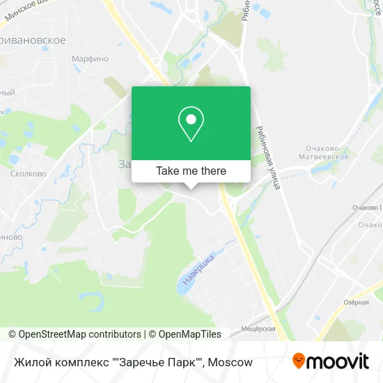 Жилой комплекс ""Заречье Парк"" map