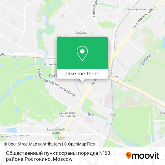 Общественный пункт охраны порядка №63 района Ростокино map