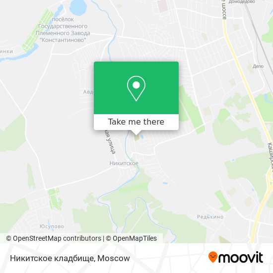 Никитское кладбище map